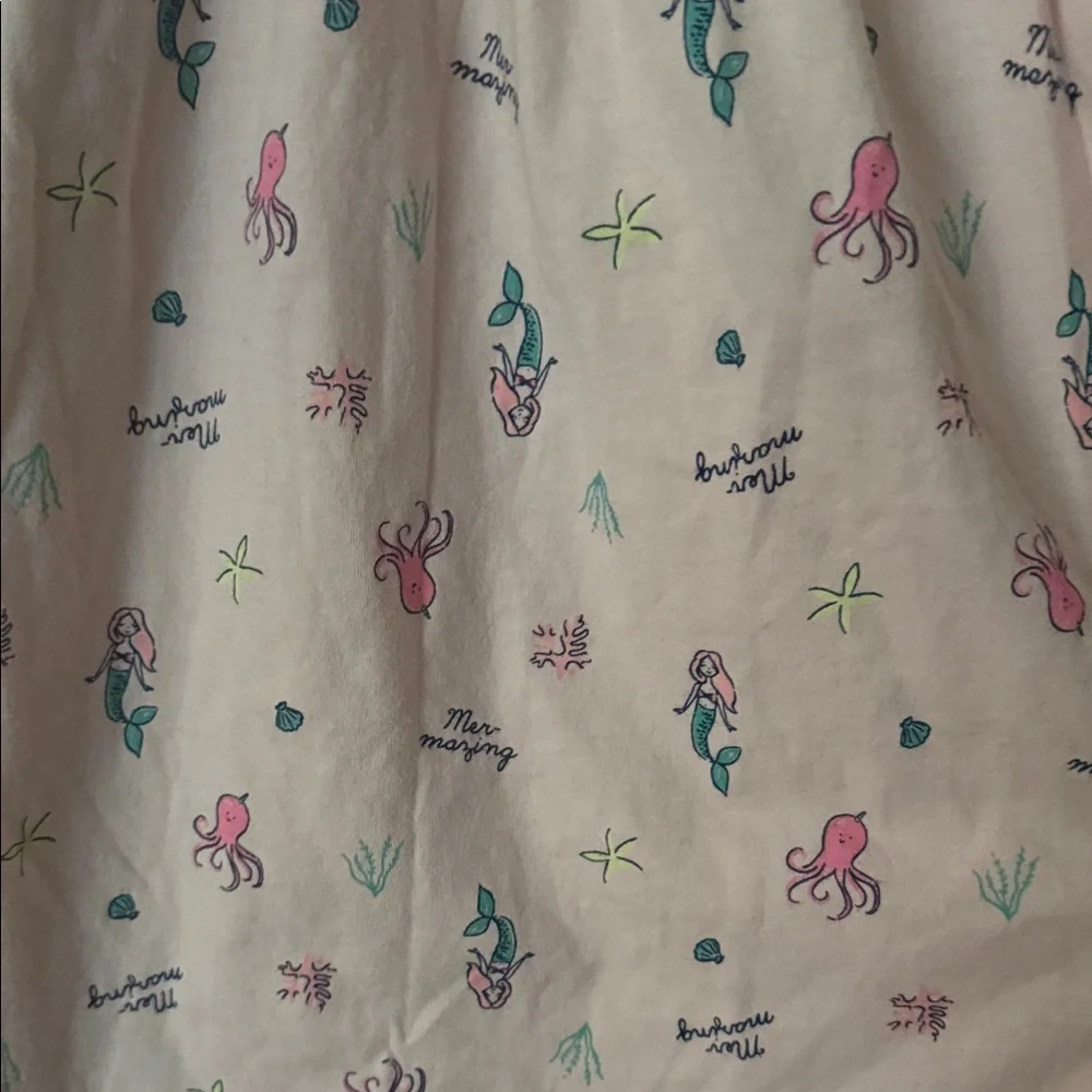 Carter's Light Pink Sleeveless Mermaid Print Casual Dress